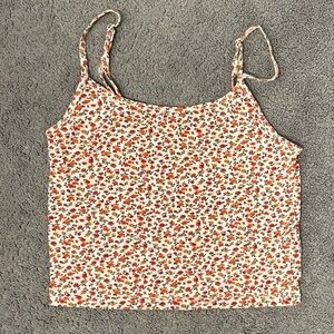 American Eagle Outfitters Red Floral Camisole